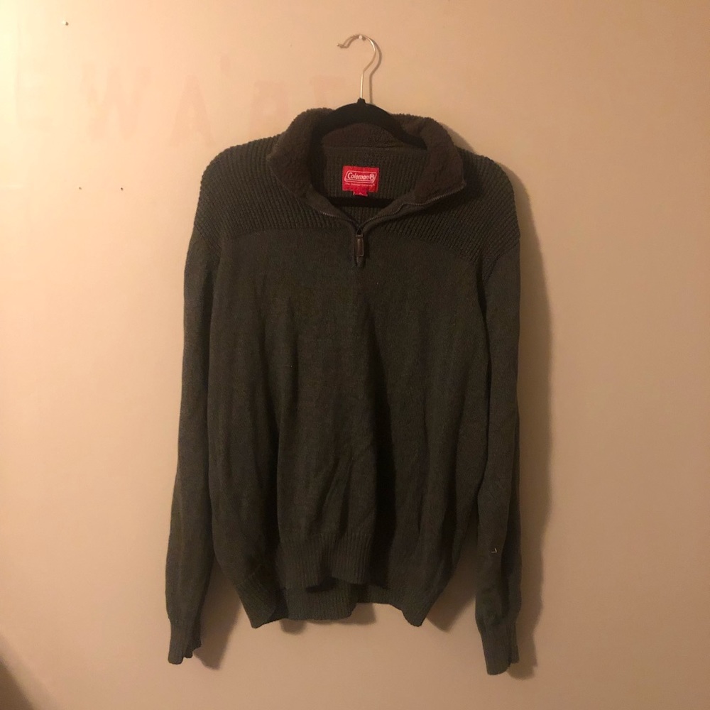 Fleece neckline Coleman sweater 100% Algodon size XL